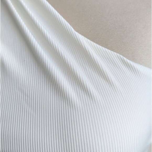 NWT Vici White One-Shoulder Bodysuit - Picture 6 of 11